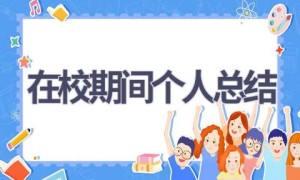 在校期间个人总结(15篇范文）