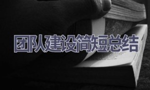 团队建设简短总结(13篇范文）