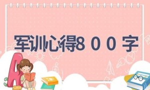 军训心得800字(12篇范文）