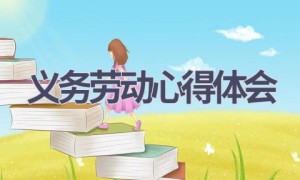 义务劳动心得体会(11篇范文）
