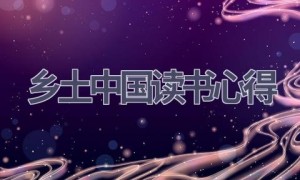 乡土中国读书心得(11篇范文）