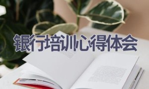 银行培训心得体会(19篇范文）