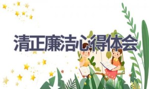 清正廉洁心得体会(13篇范文）