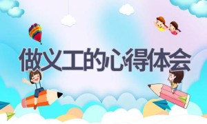 做义工的心得体会(15篇范文）