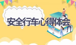 安全行车心得体会(8篇范文）
