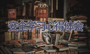 安全学习心得体会(16篇范文）