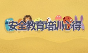 安全教育培训心得(11篇范文）