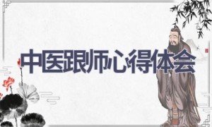 中医跟师心得体会(15篇范文）