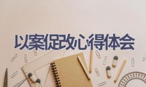 以案促改心得体会(17篇范文）