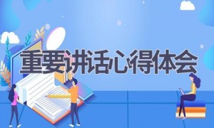 重要讲话心得体会(4篇范文）
