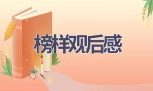 榜样观后感(16篇范文）