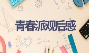 青春派观后感(8篇范文）