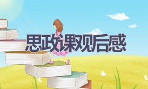 思政课观后感(16篇范文）