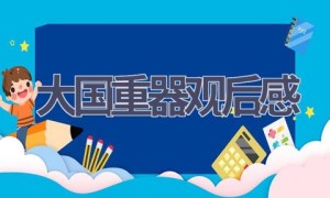 大国重器观后感(12篇范文）