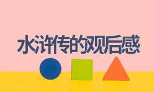 水浒传的观后感(9篇范文）