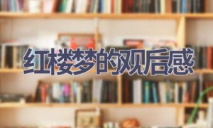 红楼梦的观后感(13篇范文）
