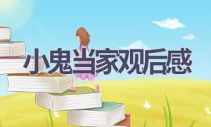 小鬼当家观后感(13篇范文）