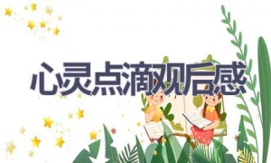 心灵点滴观后感(12篇范文）