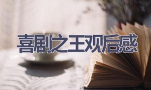 喜剧之王观后感(16篇范文）