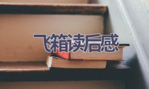 飞箱读后感(3篇范文）