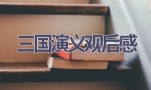 三国演义观后感(6篇范文）