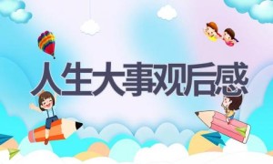 人生大事观后感(8篇范文）