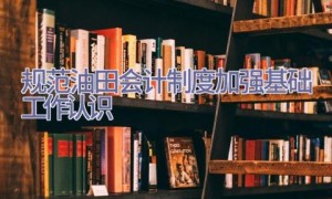 规范油田会计制度加强基础工作认识