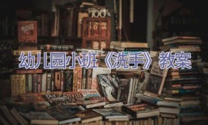 幼儿园小班《洗手》教案