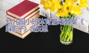 幼儿园小班体育游戏教案《踩影子》含反思