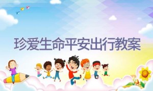 珍爱生命平安出行教案