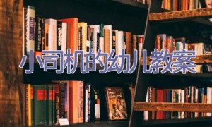 小司机的幼儿教案