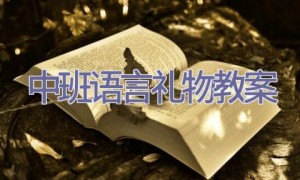 中班语言礼物教案