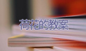 荷花的教案