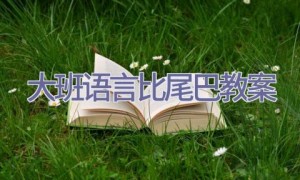 大班语言比尾巴教案