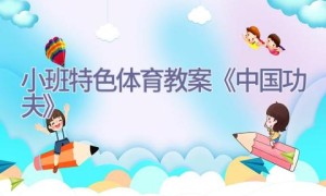小班特色体育教案《中国功夫》
