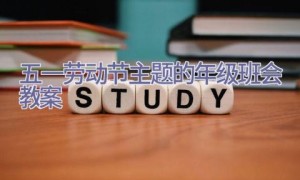 五一劳动节主题的年级班会教案