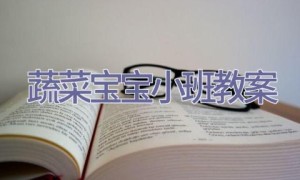 蔬菜宝宝小班教案