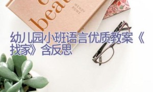幼儿园小班语言优质教案《找家》含反思