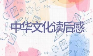 中华文化读后感
