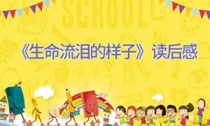 《生命流泪的样子》读后感