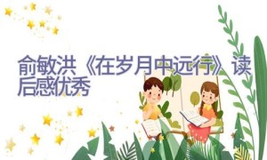 俞敏洪《在岁月中远行》读后感优秀