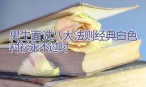 男生面试八大法则 经典白色衬衫永不过时