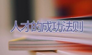 人才的成功法则