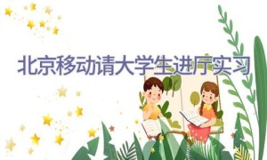 北京移动请大学生进厅实习