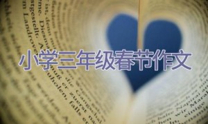 小学三年级春节作文