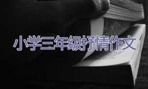 小学三年级抒情作文