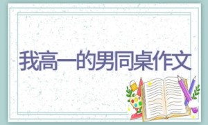 我高一的男同桌作文