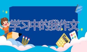 学习中的我作文