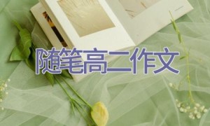 随笔高二作文