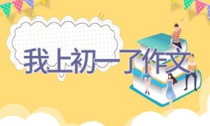 我上初一了作文